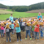 Besuch am Kartoffelfeld
