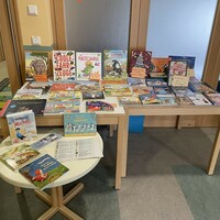 Büchertisch im Kindergarten 